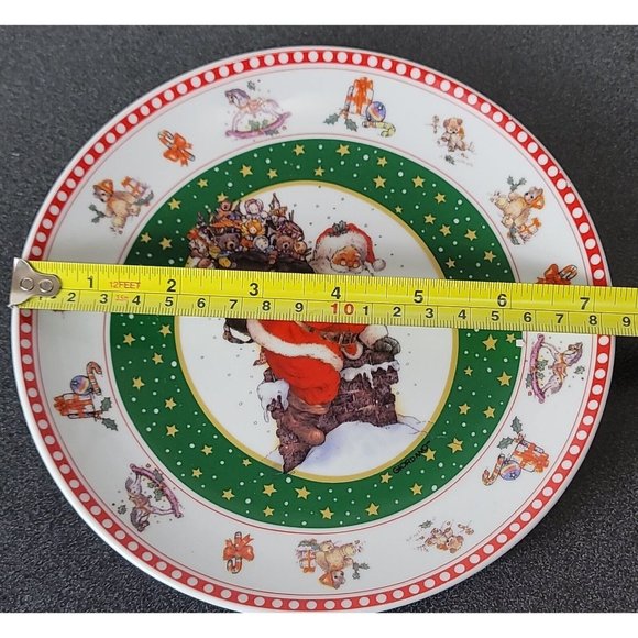 Westwood, Giordano Art Ltd. NYC, Christmas Plate 1997 Decorative Use Only Santa - Picture 9 of 9